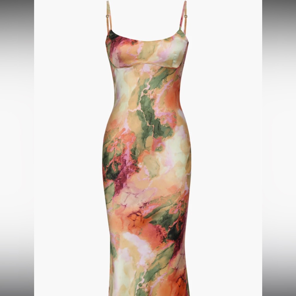 Brand New Micas Multi Colored Slip Dress